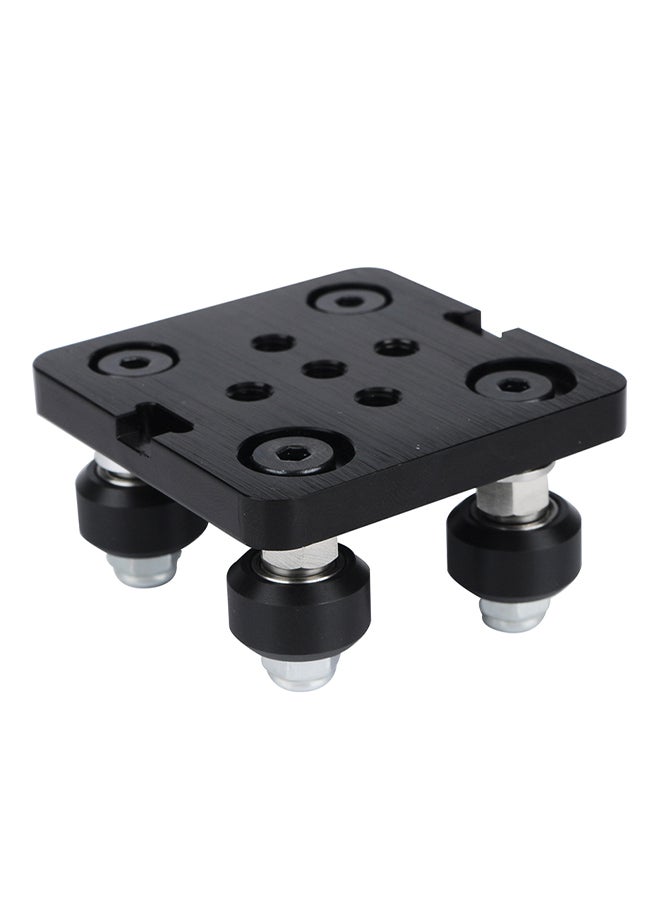 NIBEMINENT Mini V Gantry Rod Plate with Wheel For V-slot Black  - Image 1