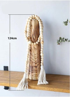 Farmhouse Beads Wood Bead Garland Rustic Prayer Beads Boho Beads with Tassels Walling Hanging Garland for Rustic Country Decor (1 Pack) - pzsku/Z4FCCB6A10E563E74C428Z/45/_/1712039803/706b63e7-30d1-423c-95a6-3b943efffc4d