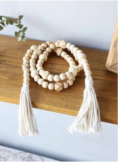 Farmhouse Beads Wood Bead Garland Rustic Prayer Beads Boho Beads with Tassels Walling Hanging Garland for Rustic Country Decor (1 Pack) - pzsku/Z4FCCB6A10E563E74C428Z/45/_/1729218162/73555b23-76d8-4a46-bc6d-90a742fefc76