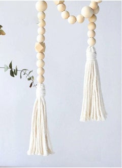 Farmhouse Beads Wood Bead Garland Rustic Prayer Beads Boho Beads with Tassels Walling Hanging Garland for Rustic Country Decor (1 Pack) - pzsku/Z4FCCB6A10E563E74C428Z/45/_/1729218165/1615a217-c4fd-4143-b16d-b886dcb47bd4