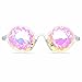GloFX Kaleidoscope Glasses  Plastic Frame Diffraction Glasses with Glass Crystal Lens  3D Prism Rainbow Effect  Great EDM Concert and Rave Accessory - Image 4