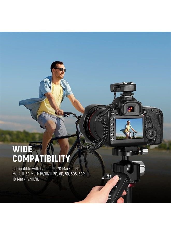 Neewer - NEEWER 2.5mm to C3 Remote Shutter Release Cable with 3 Pins, Compatible with Canon R5, 7D Mark II, 6D Mark II, 5D Mark IV/III/II, 7D, 6D, 5D, 5DS, 5DR, 1D Mark IV/III/II Cameras - Image 1