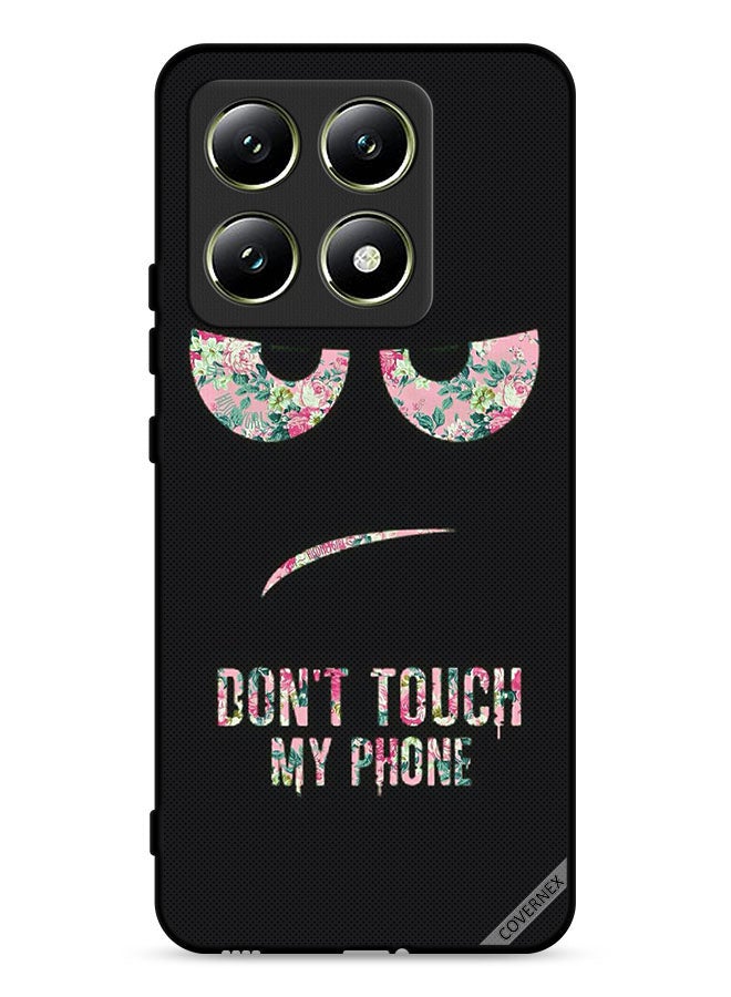Covernex Xiaomi 14T 5G Protective Case Cover Don't Touch My Phone Floral - Image 1
