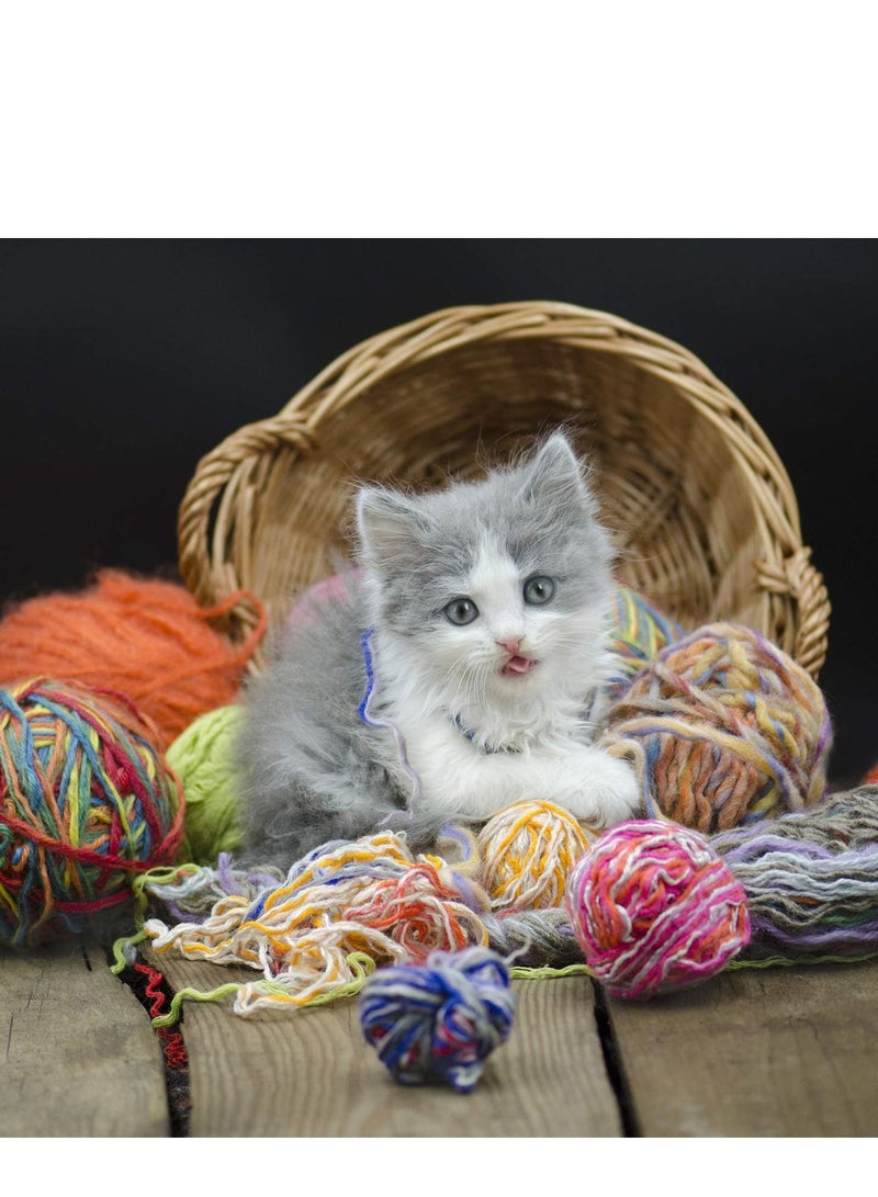 6 Pcs Multi-Colored Acrylic Crochet Yarn Set, Perfect for Knitting, Crocheting, and Craft Projects - Ideal for Sweaters, Scarves, Hats, and More (C)