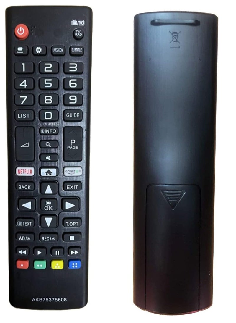 ELTRAZONE - AKB75375608 Remote Control Compatible with LG 4K UHD TV Models – Fits 32LK6100, 50UK6500, 55UK6100, 49UK6200, 55UK6200, 43UK6300, 43UK6400, 43UK6470, 49LK5900 – Easy Setup, Full Functionality - Image 1