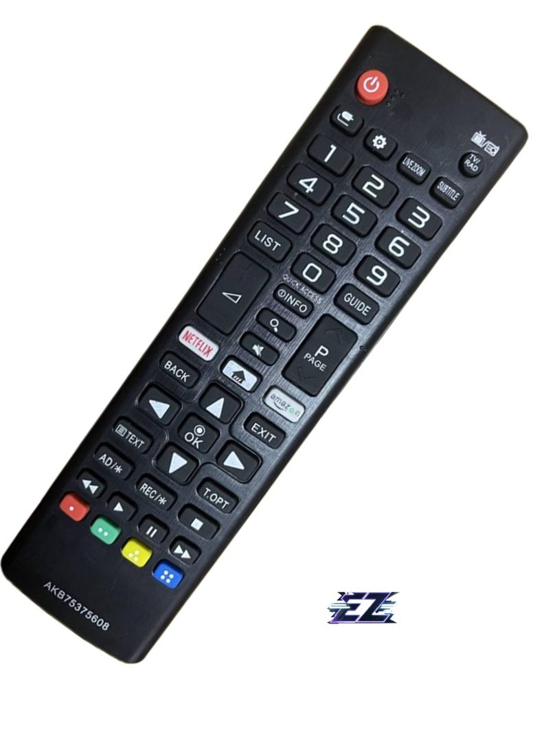 ELTRAZONE - AKB75375608 Remote Control Compatible with LG 4K UHD TV Models – Fits 32LK6100, 50UK6500, 55UK6100, 49UK6200, 55UK6200, 43UK6300, 43UK6400, 43UK6470, 49LK5900 – Easy Setup, Full Functionality - Image 1