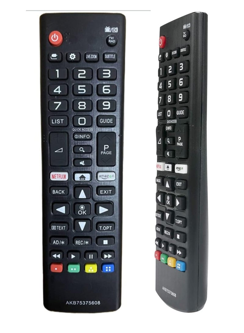 ELTRAZONE - AKB75375608 Remote Control Compatible with LG 4K UHD TV Models – Fits 32LK6100, 50UK6500, 55UK6100, 49UK6200, 55UK6200, 43UK6300, 43UK6400, 43UK6470, 49LK5900 – Easy Setup, Full Functionality - Image 1