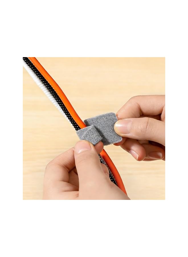 S-TOP Hook and Loop Cable Ties 50 Pcs Reusable Fastening Straps for Cable Management and Organization - Image 4