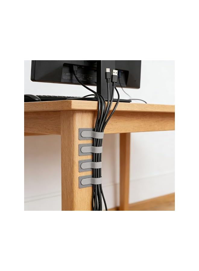 S-TOP Hook and Loop Cable Ties 50 Pcs Reusable Fastening Straps for Cable Management and Organization - Image 3