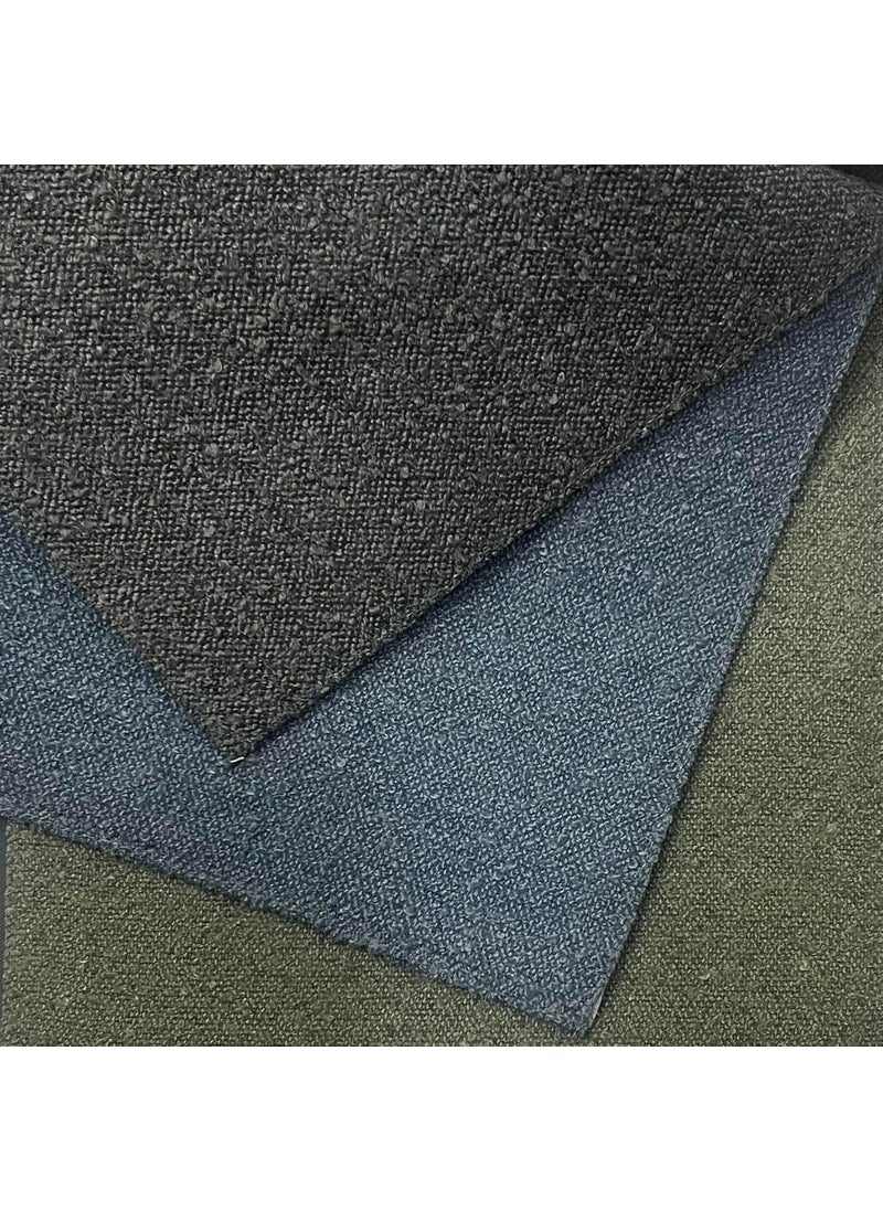 Decora Furnishings Decora Furnishings Luxe Boucle Plain Fabric Elegance for Premium Upholstery Sofas Cushion Covers Chairs Ottomans Exquisite Furniture Craft Width 54 inch Available in Running Metre Baby Blue  - Image 4