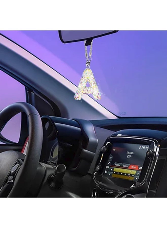 Car Mirror Pendant, Bling Rhinestones Car Hanging Ornament, Rear View Mirror Decoration for Car - Image 2