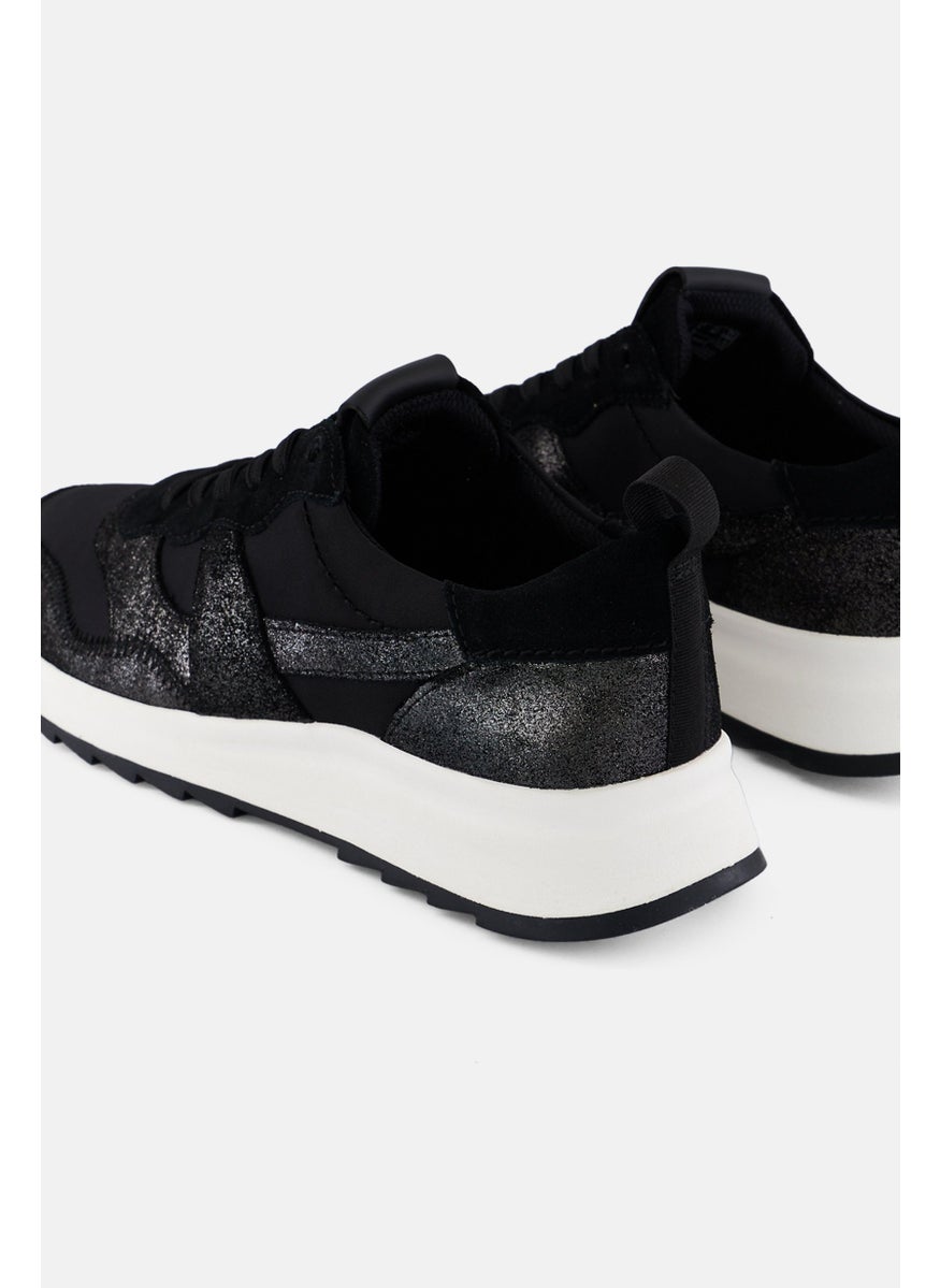 clarks Women Standard DasLlite Jazz Lace Up Casual Shoes, Black  - Image 2