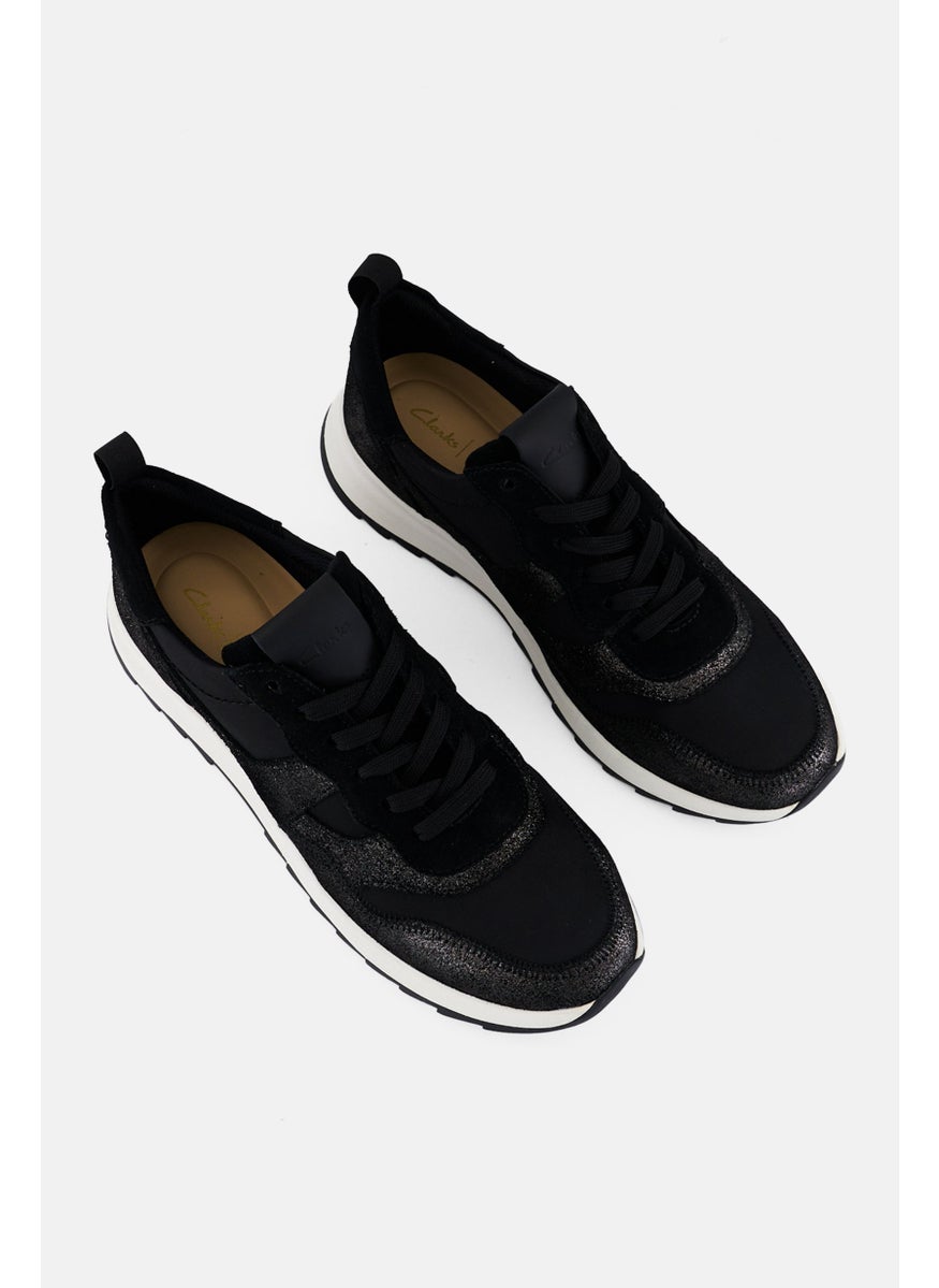 clarks Women Standard DasLlite Jazz Lace Up Casual Shoes, Black  - Image 4