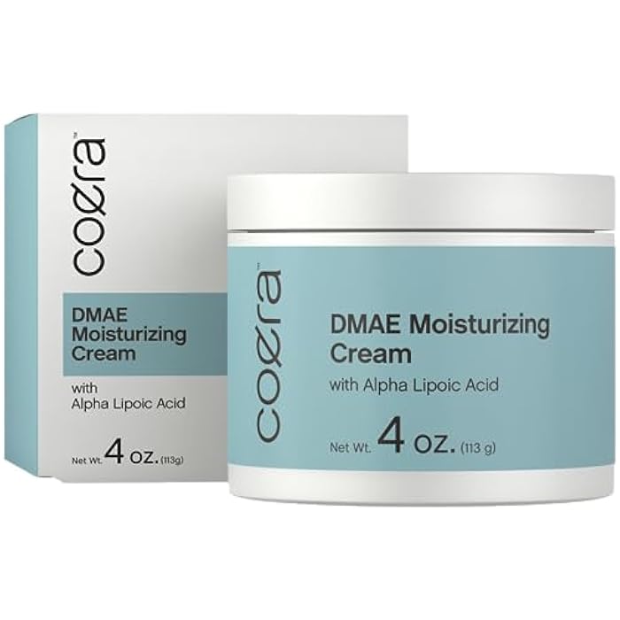 Coera DMAE Moisturizing Cream | 4 oz | with Alpha Lipoic Acid | Hydrating & Firming for Skin & Face | Free of Parabens, SLS and Fragrances - Image 1