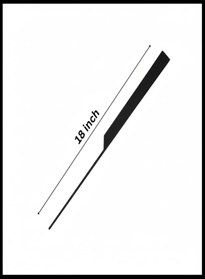 HILO Premium Aluminium Handle Kitchen Cabinet Matte Finish Sleek, Durable Rust-Resistant Pull Handle for Modern Kitchens & Interiors (1 Pair Left & Right 1 Set) (Black, 18 INCH) - Image 3