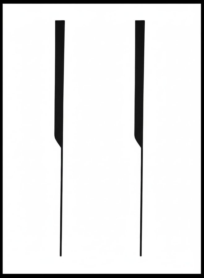 HILO Premium Aluminium Handle Kitchen Cabinet Matte Finish Sleek, Durable Rust-Resistant Pull Handle for Modern Kitchens & Interiors (1 Pair Left & Right 1 Set) (Black, 18 INCH) - Image 2