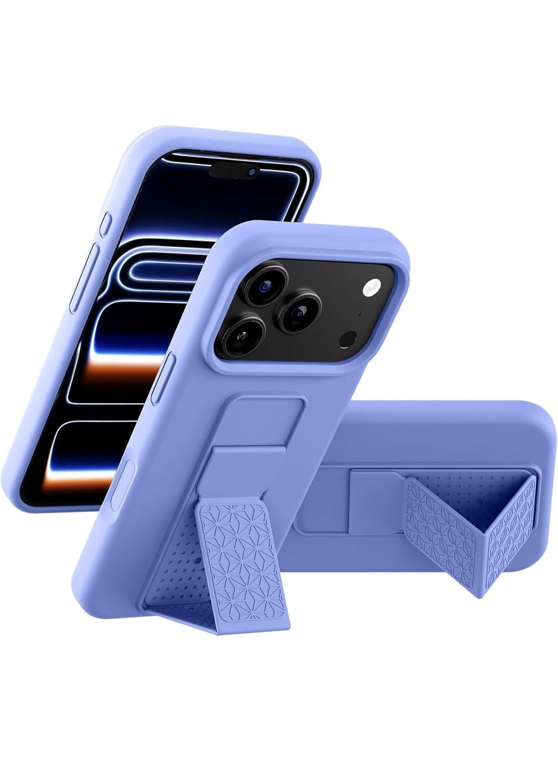 بورتوني حافظة آيفون 17 برو ماكس، غطاء بمسند للأصابع لهاتف آيفون 17 برو ماكس، حافظة هاتف مغناطيسية متعددة المواقف عمودية وأفقية من السيليكون الناعم لهاتف آيفون 17 برو ماكس 6.9 بوصة - Image 1