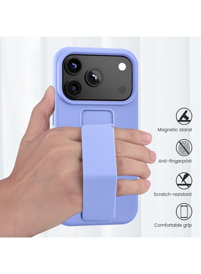 بورتوني حافظة آيفون 17 برو ماكس، غطاء بمسند للأصابع لهاتف آيفون 17 برو ماكس، حافظة هاتف مغناطيسية متعددة المواقف عمودية وأفقية من السيليكون الناعم لهاتف آيفون 17 برو ماكس 6.9 بوصة - Image 3