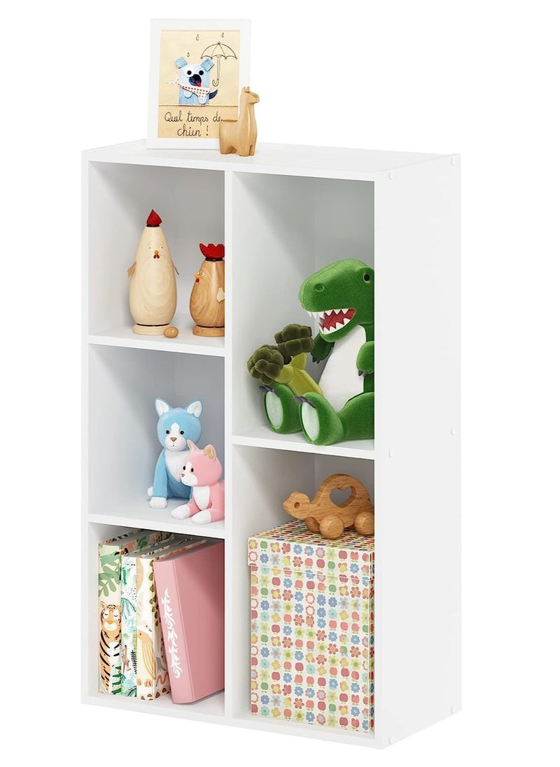MODERN HOME - Multifunctional Storage Shelf for Kid's Room and Office Organizer for Toys Books and Office Supplies Modern Design White - Image 1