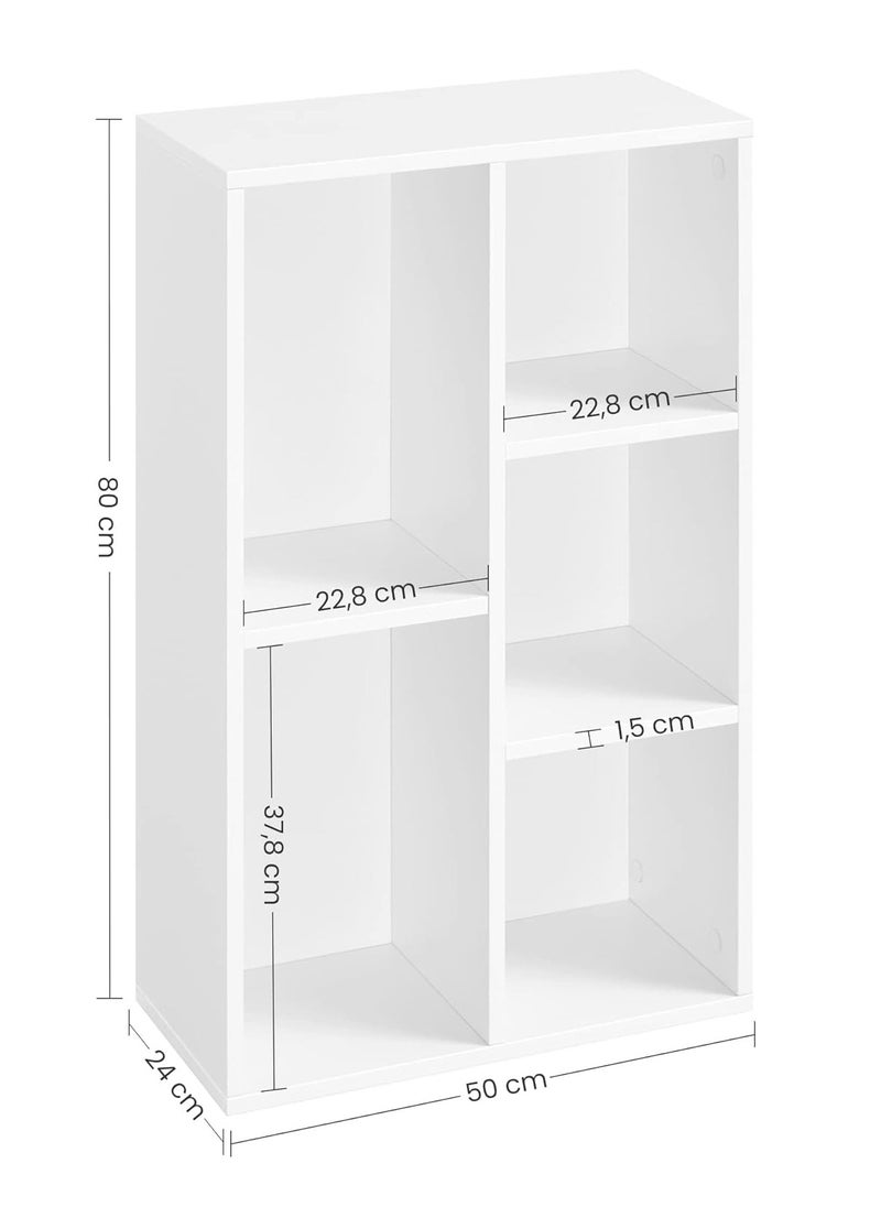 MODERN HOME - Multifunctional Storage Shelf for Kid's Room and Office Organizer for Toys Books and Office Supplies Modern Design White - Image 1