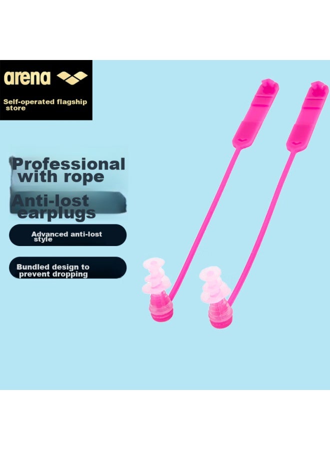 أرينا Airena سدادات أذن للسباحة، سدادات أذن سيليكون مقاومة للماء للاستحمام، ناعمة مريحة غير ضارة بطبلة الأذن، للجنسين، Ams3338pnk وردي - Image 1