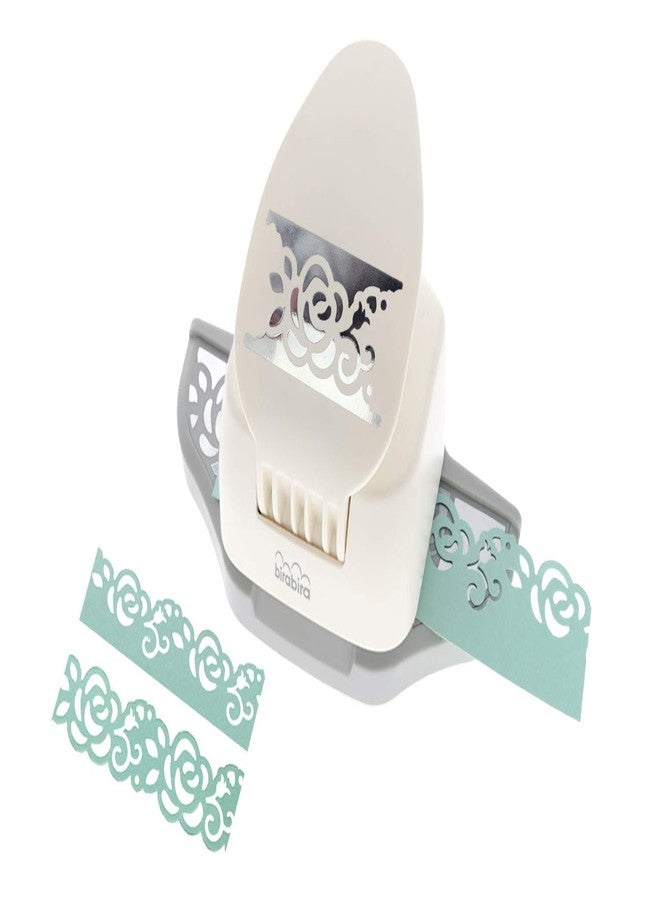 BiraBira Bira Craft 2 in 1 Border Edge Craft Punch, Valentine’s Day Punch, for Scrapbooking (Rose-2) - Image 1
