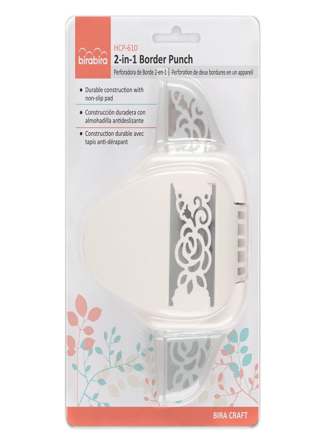 BiraBira Bira Craft 2 in 1 Border Edge Craft Punch, Valentine’s Day Punch, for Scrapbooking (Rose-2) - Image 4