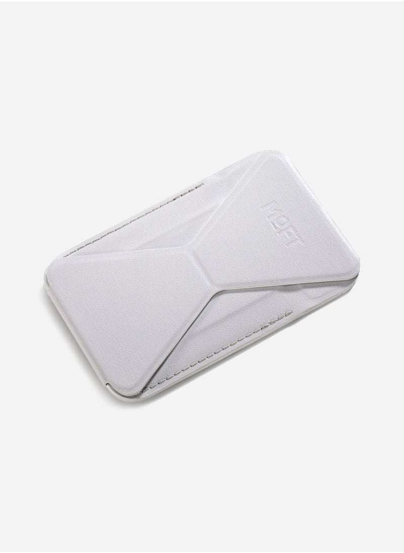 MOFT - Moft Foldable stand and Wallet for iPhone with 3 Viewing Angles Misty Grey - Image 1