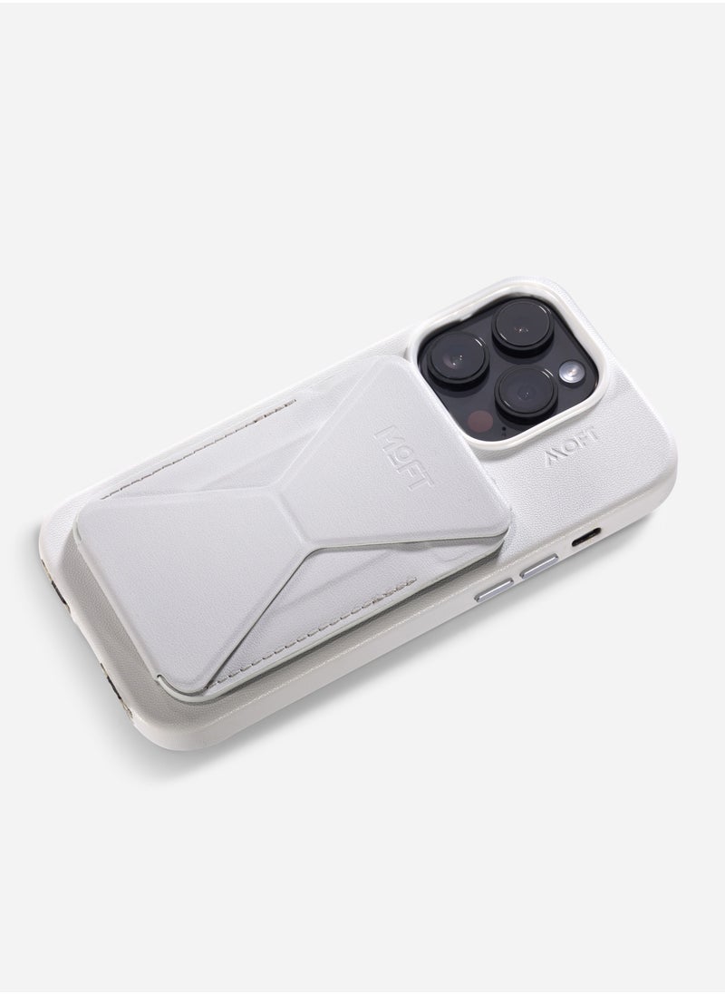 MOFT - Moft Foldable stand and Wallet for iPhone with 3 Viewing Angles Misty Grey - Image 1
