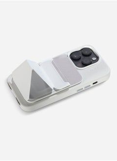 MOFT Moft Foldable stand and Wallet for iPhone with 3 Viewing Angles Misty Grey  - Image 3