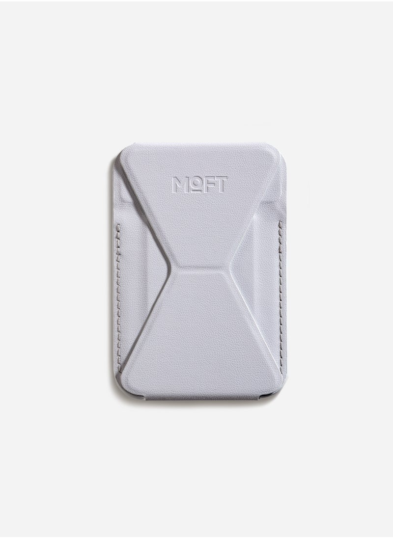 MOFT - Moft Foldable stand and Wallet for iPhone with 3 Viewing Angles Misty Grey - Image 1