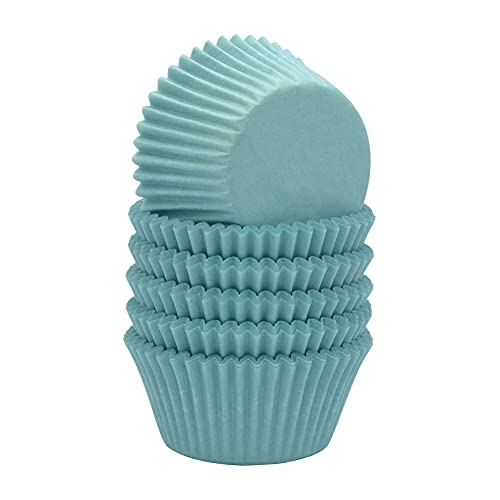 Huaswan Blue Cupcake Liners Greaseproof Paper Standard Baking Cups for Party and More 150Count
