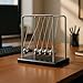 BEWITU Large Newtons Cradle Balance Pendulum 5 Balls Wooden Base Newtons Cradle Desktop Toys Kinetic Toys for Adults Office Home Desk Dcor Fun Science Physics Learning - Image 2