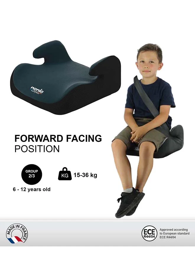 Nania Topo Kids Booster Car Seat For Group 2/3, 6-12 years, Grey