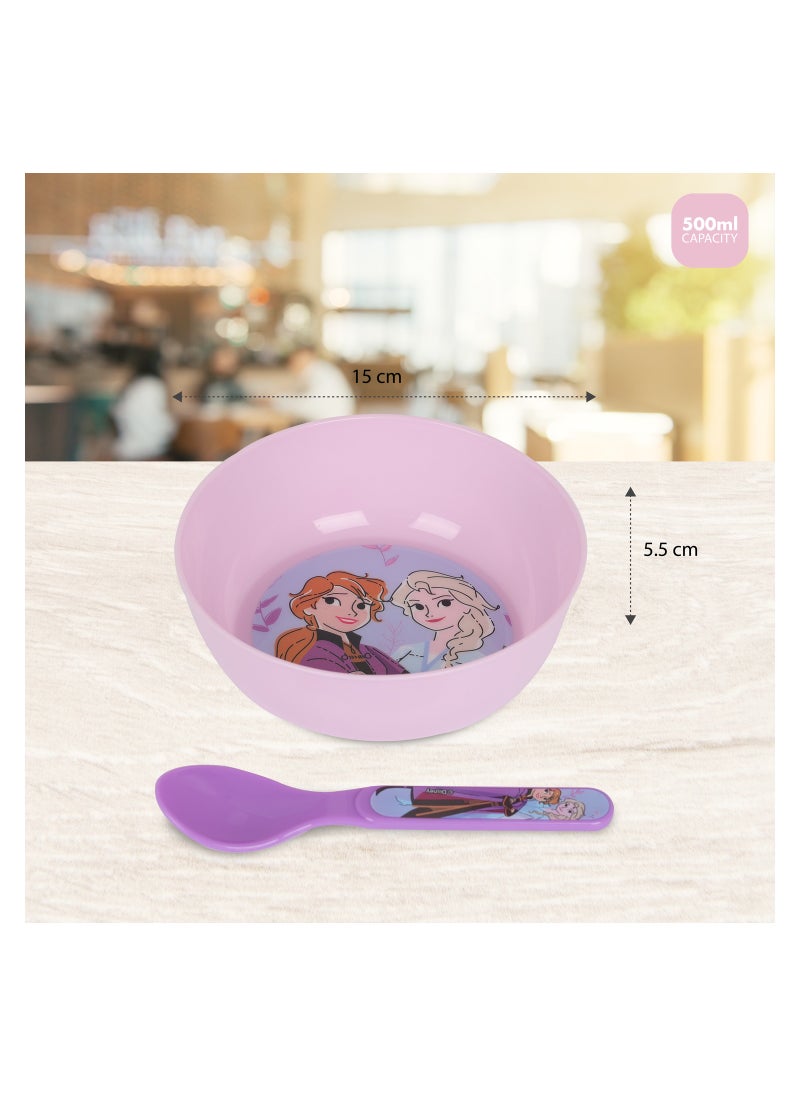 Disney FROZEN Frozen Disney Dinnerware Set - Kids Plates and Bowls Set  - Image 3