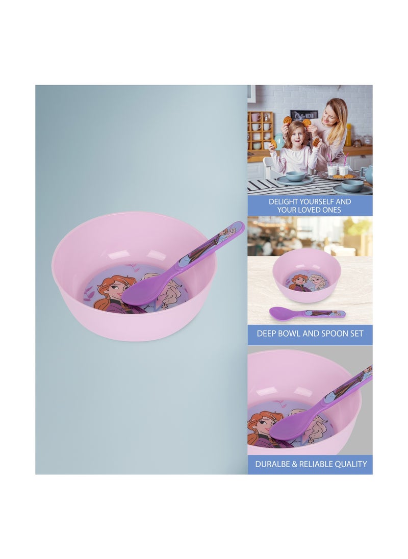 Disney FROZEN Frozen Disney Dinnerware Set - Kids Plates and Bowls Set  - Image 2