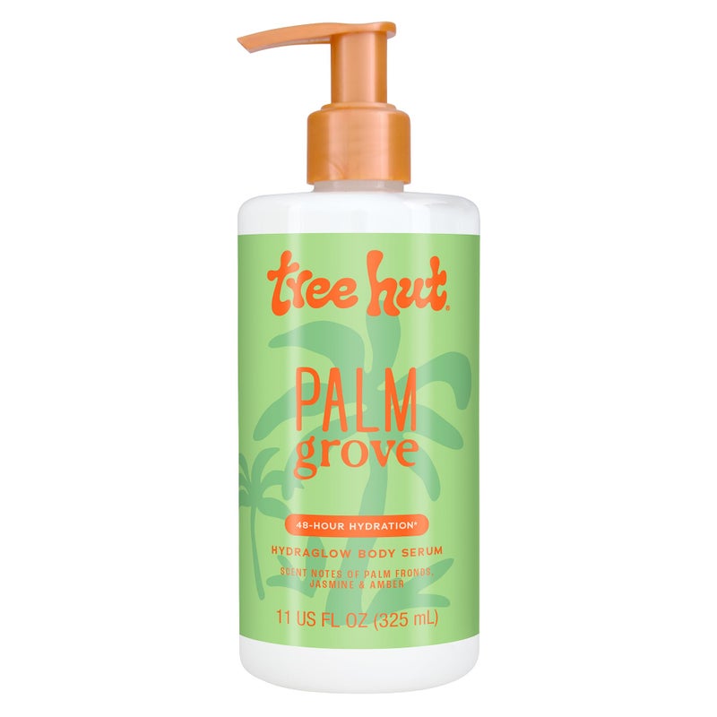 Tree Hut Palm Grove Hydraglow Body Serum, Brighten & Hydrate, with Hyaluronic Acid, Vitamin C & Niaciamide, 11 Oz. - Image 1