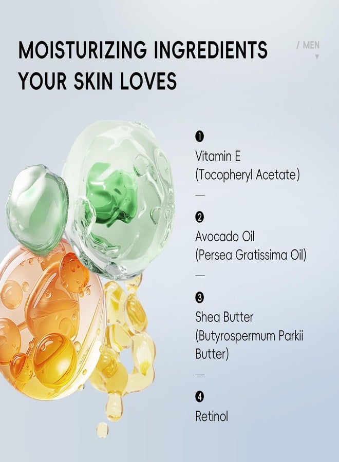 Easilydays Mens Face Moisturizer Night Cream, Deep Hydrating Multi-Action Lotion, Vitamin E, Collagen & Retinol, Hyaluronic Acid, Firming Smoothing, Lifting, Mens Face Cream for Face & Neck Skin Care - Image 4