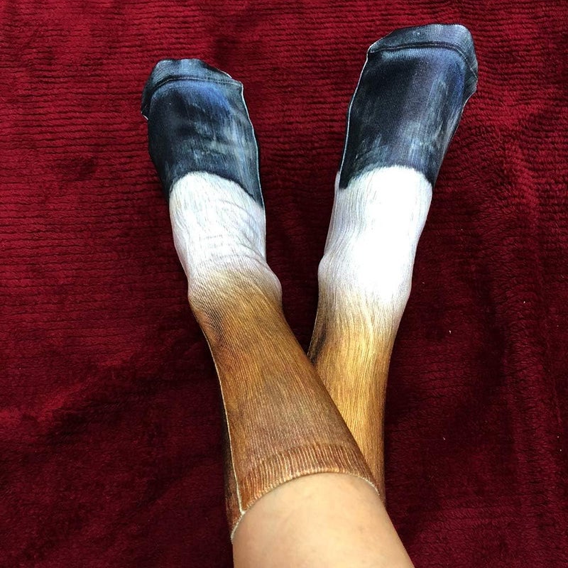 NDLBS Funny Christmas Gifts Novelty 3D Animal Paw Socks Stocking Stuffers for Adult Women Men Teens Gag White Elephant Gifts - Image 3