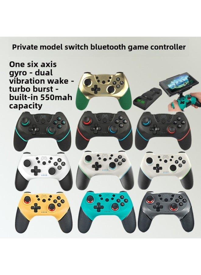 Private Mold Coated Switch Wireless Bluetooth Handle With Vibration 6-axis Somatosensory Switch Pro Wireless Handle-Product Color:Private Switch Special Bracket  - Image 2