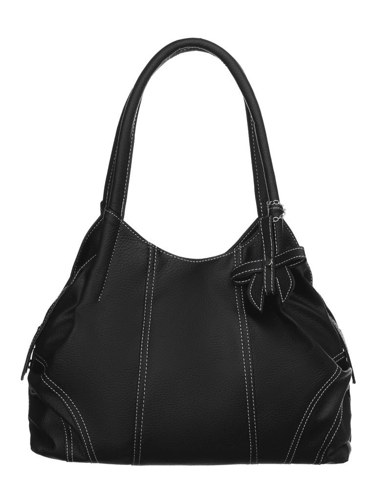 Fostelo Women's Style Diva Satchel Tote Handbag for Women | Ladies Purse | Stylish Shoulder Bag | Gift For Women | Black - Image 2