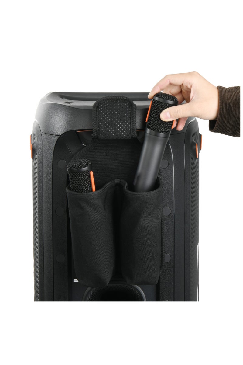 جنرال حامل حزام تخزين ميكروفون مع حقيبة حماية، متوافق مع سلسلة JBL Partybox، مثالي للبث المباشر والعروض الحية.  - Image 4