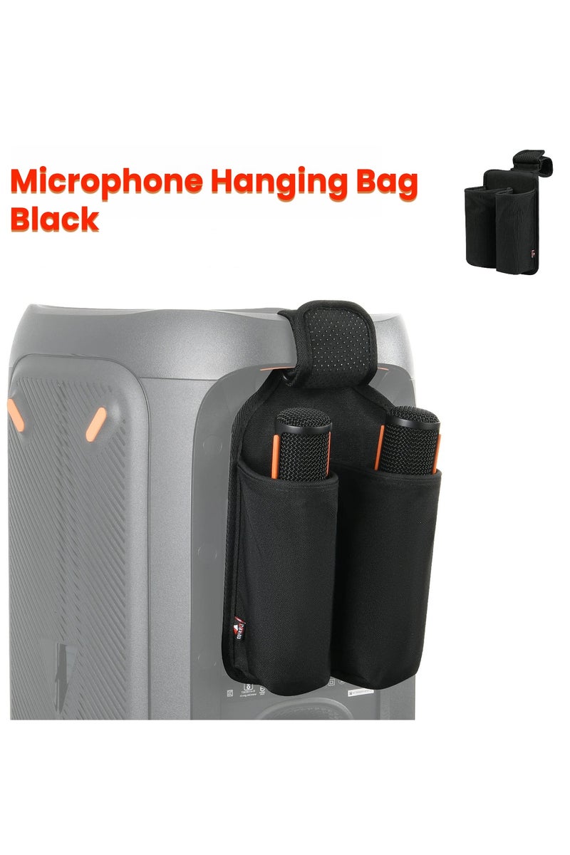 جنرال حامل حزام تخزين ميكروفون مع حقيبة حماية، متوافق مع سلسلة JBL Partybox، مثالي للبث المباشر والعروض الحية.  - Image 1