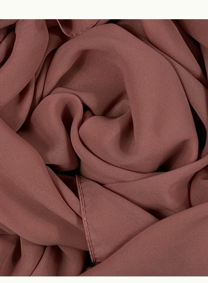 Perfectory PERFECTORY Women Lightweight Solid Chiffon Hijab Shawl Soft Premium Abaya Shawl Wrap Scarves, Long Bridal Hijab Scarf- Bouquet  - Image 2
