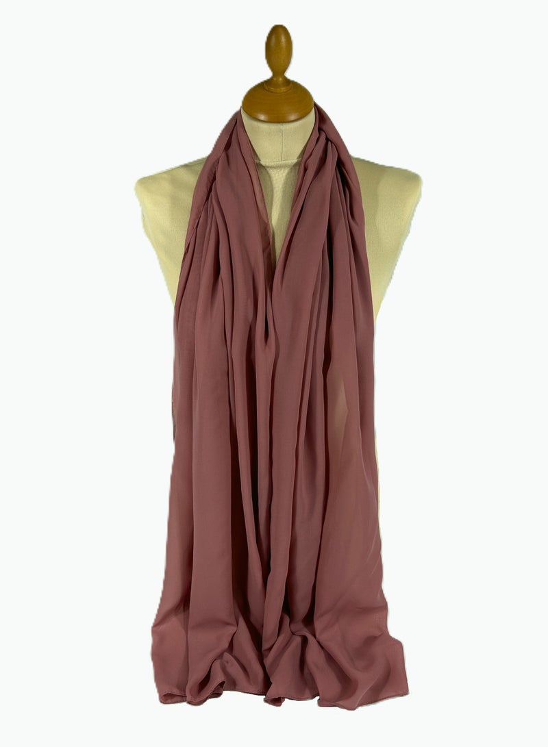 Perfectory PERFECTORY Women Lightweight Solid Chiffon Hijab Shawl Soft Premium Abaya Shawl Wrap Scarves, Long Bridal Hijab Scarf- Bouquet  - Image 3
