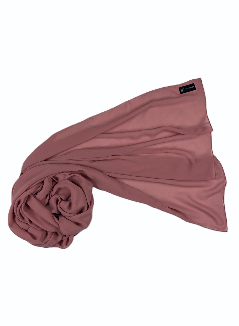 Perfectory PERFECTORY Women Lightweight Solid Chiffon Hijab Shawl Soft Premium Abaya Shawl Wrap Scarves, Long Bridal Hijab Scarf- Bouquet  - Image 1