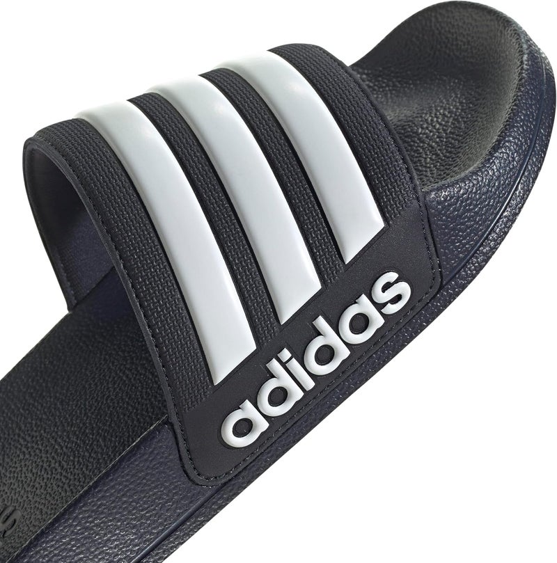 Adidas أديداس أديليت شاور سلايدز للجنسين - ليجينك/فتوويت/ليجينك، مقاس 42 EU - Image 4