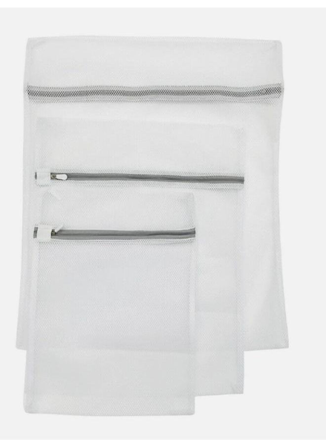 3 Pieces Coarse Mesh Laundry Net Bag Delicates Underwear Washing Net Wash Bag 3 Size: 50*60cm, 40*50cm1 30*40cm