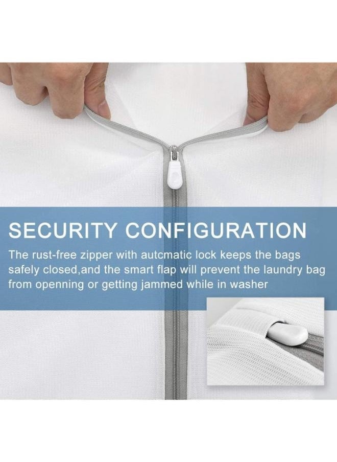 3 Pieces Coarse Mesh Laundry Net Bag Delicates Underwear Washing Net Wash Bag 3 Size: 50*60cm, 40*50cm1 30*40cm
