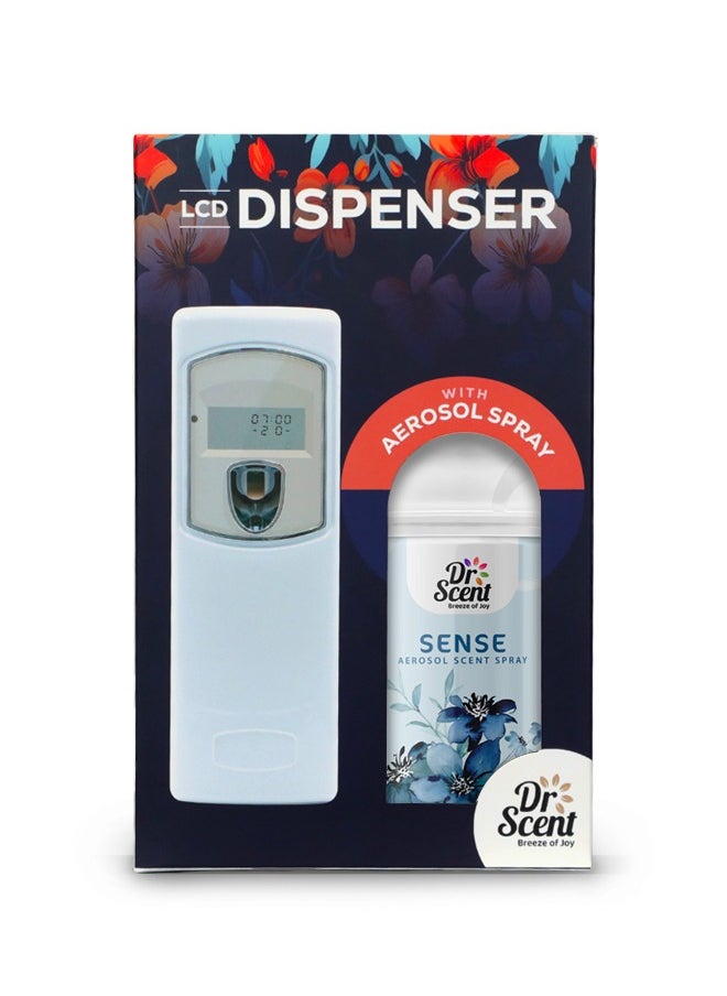 Dr Scent Dr Scent Breeze of Joy, Combo | Automatic Air Freshener Spray Dispenser LCD with 300 ml Aerosol Spray Refill | Long-Lasting Fragrance for Home & Office. (Sense)  - Image 1